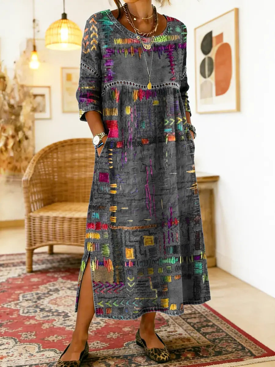 Matilde | Ethnic Patchwork Dress