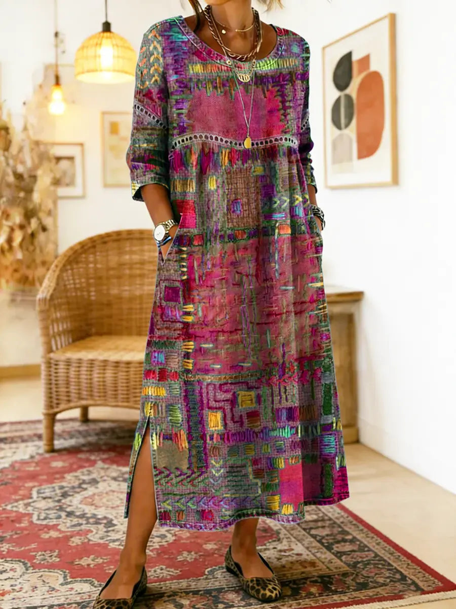 Matilde | Ethnic Patchwork Dress