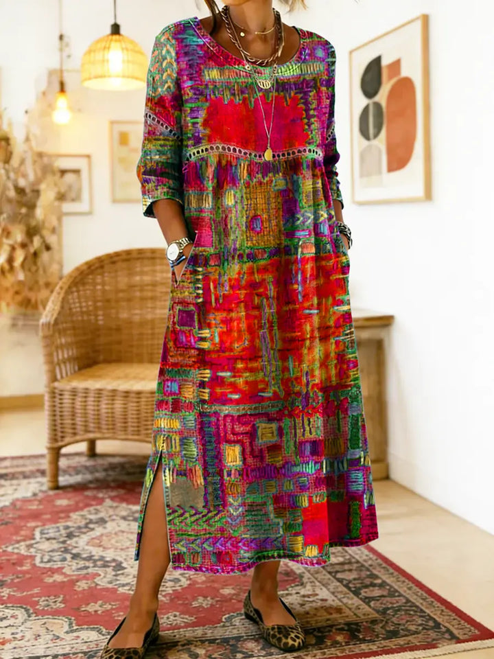 Matilde | Ethnic Patchwork Dress