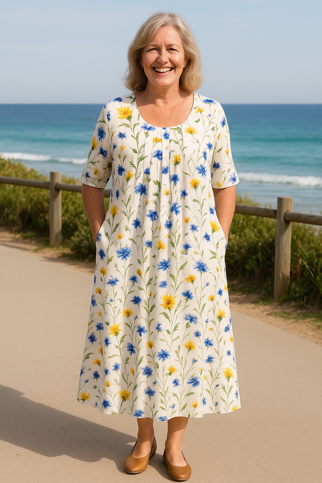 Liviayrose | Elegant Flow –Tummy-friendly design Dress