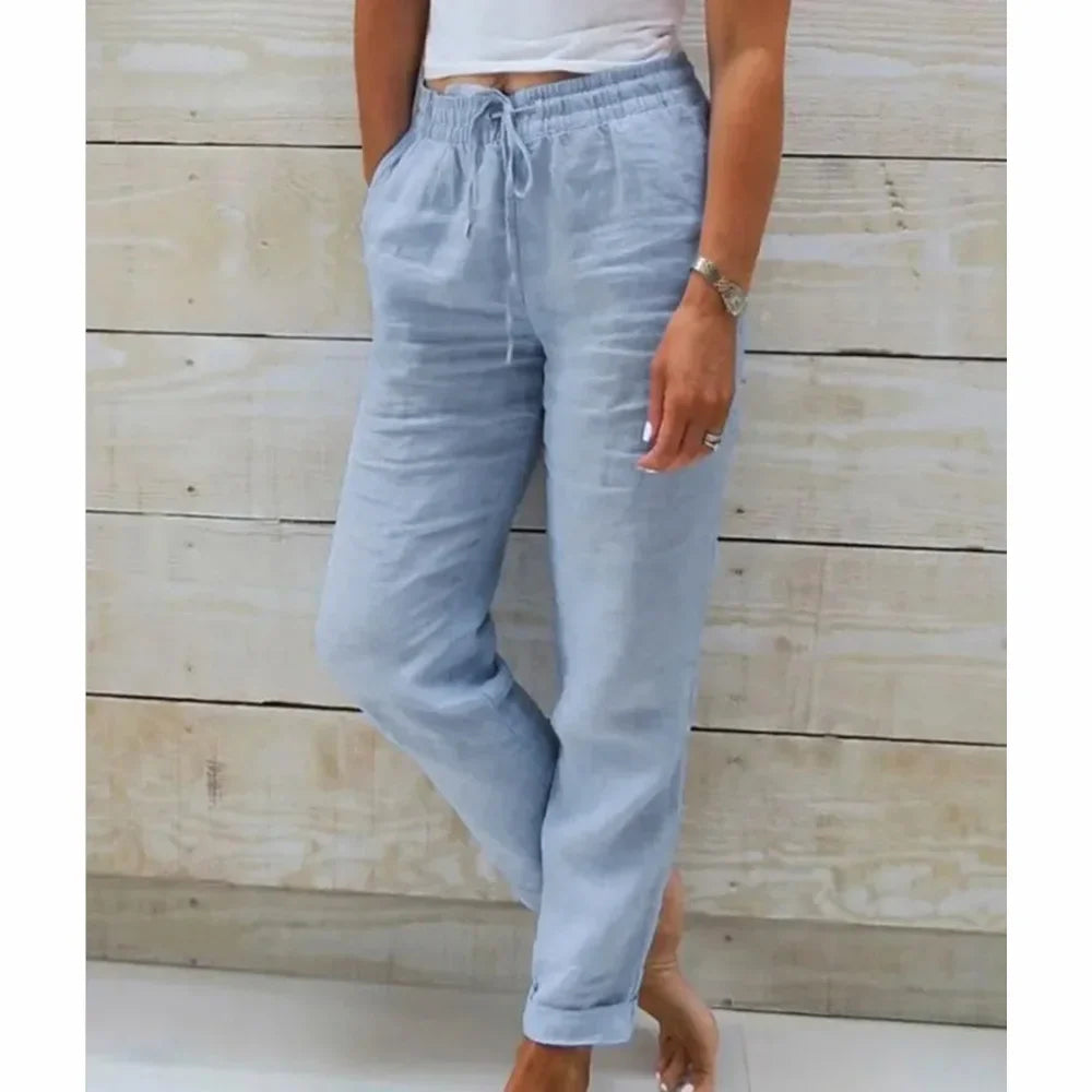 Elisa™ | Cotton Linen Casual Trousers