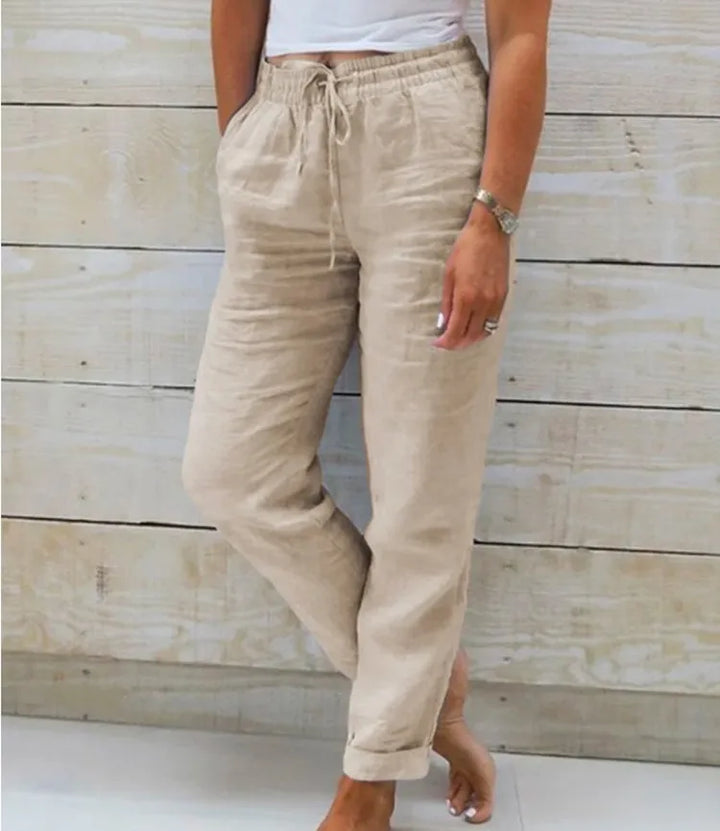 Elisa™ | Cotton Linen Casual Trousers