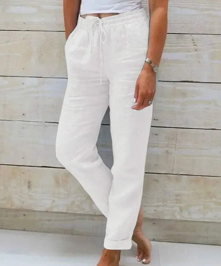 Elisa™ | Cotton Linen Casual Trousers