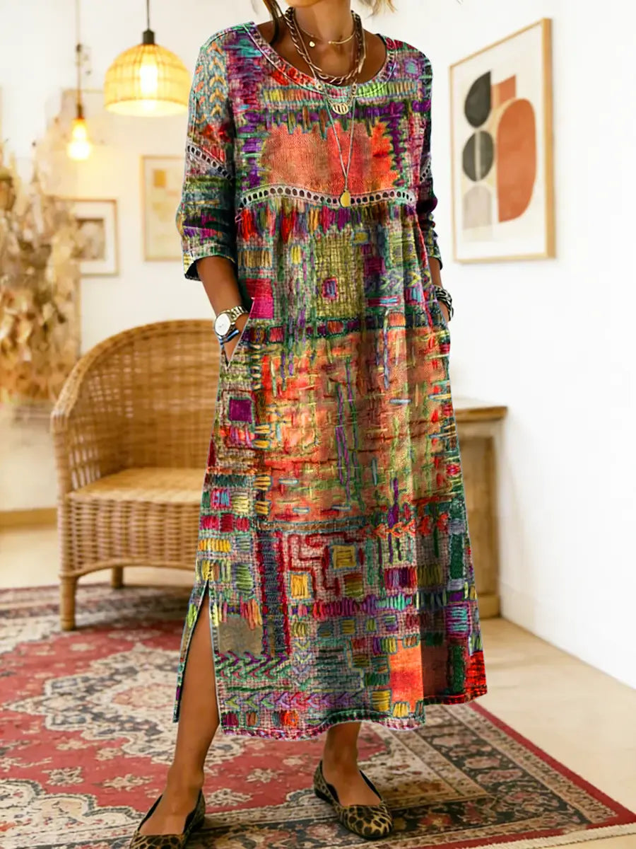 Matilde | Ethnic Patchwork Dress