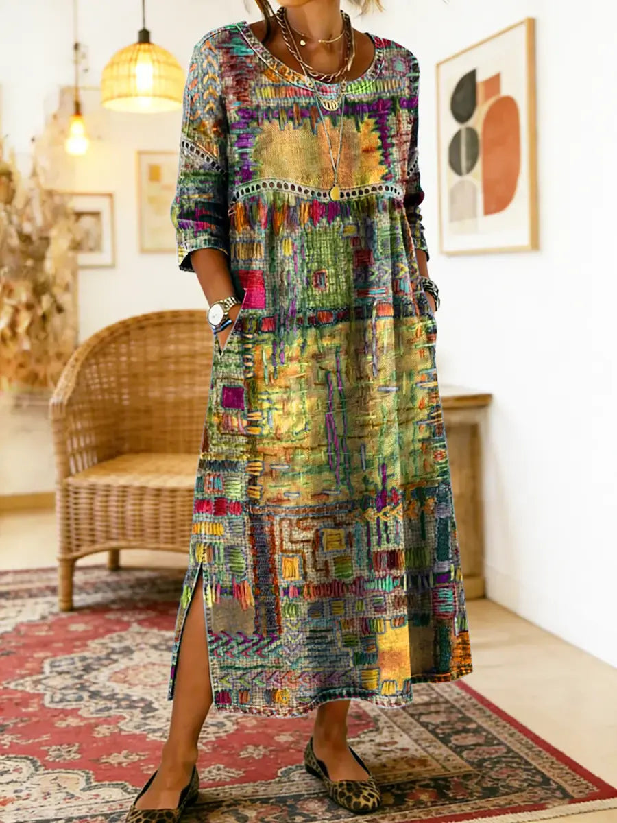 Matilde | Ethnic Patchwork Dress