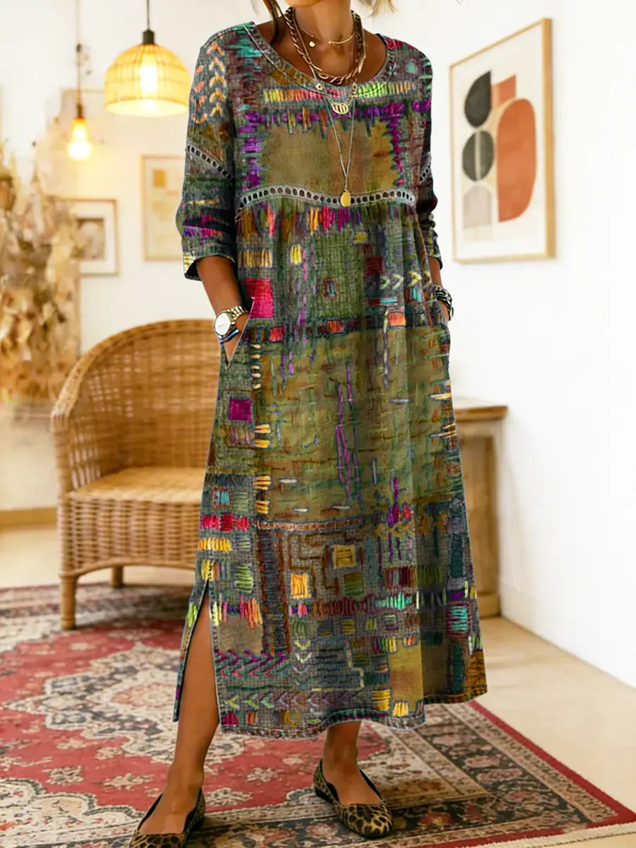 Matilde | Ethnic Patchwork Dress