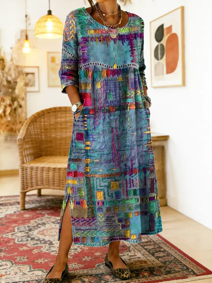 Matilde | Ethnic Patchwork Dress