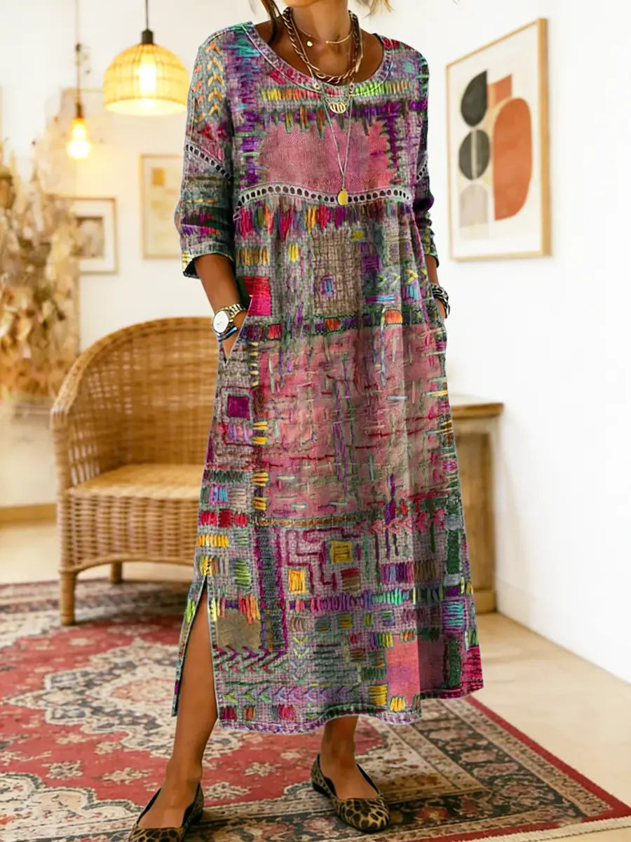 Matilde | Ethnic Patchwork Dress