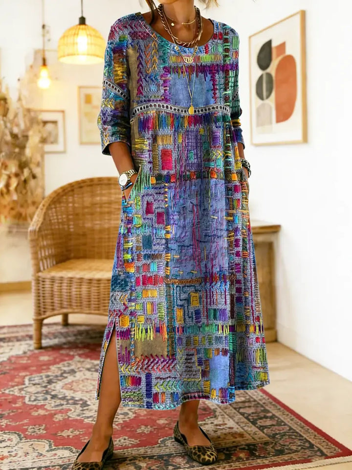 Matilde | Ethnic Patchwork Dress